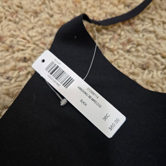 SOMA Bra Size 36C Vanishing 360 Wireless Smooth Padded T Shirt Black - Picture 4 of 5